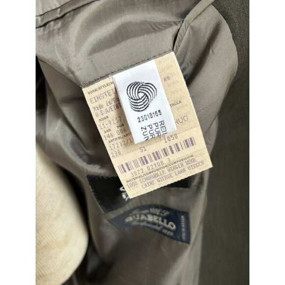 Hugo Boss Mens Blazer Wool Sport Coat US Sz 46L Einstein Sigma Super 110 MINT! - Picture 13 of 14